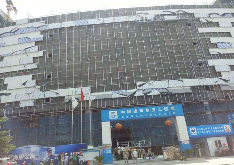 海口遠大購物中心鍍鋅線管進場